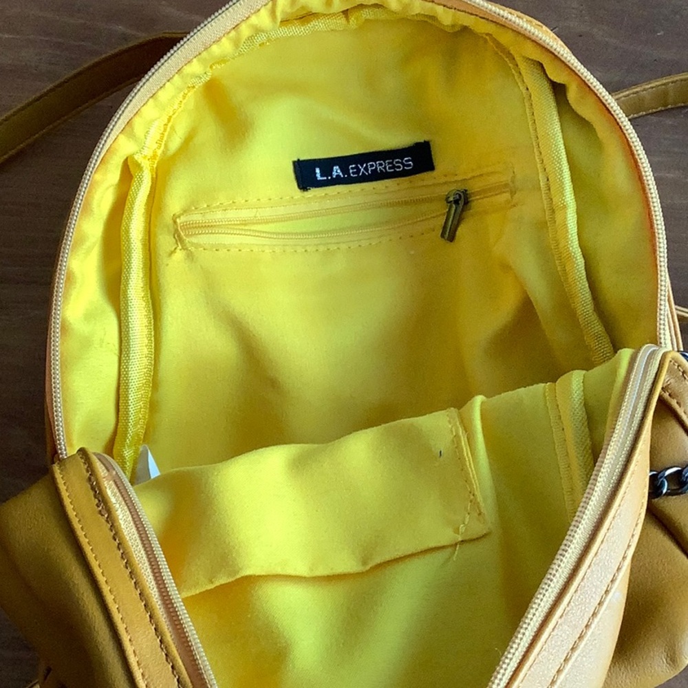 Mustard Yellow Backpack - Picture 3 of 3